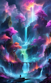 rainbow waterfall