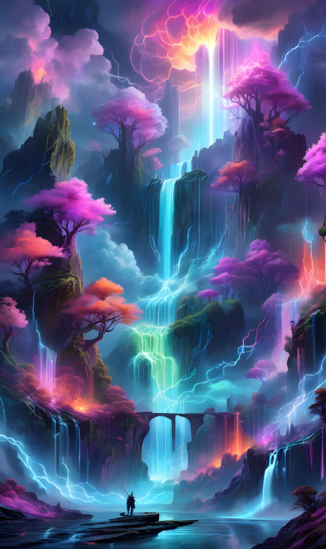 rainbow waterfall