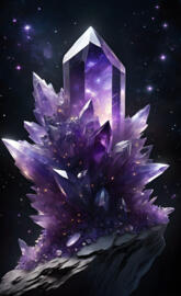 Amethyst Crystal Point