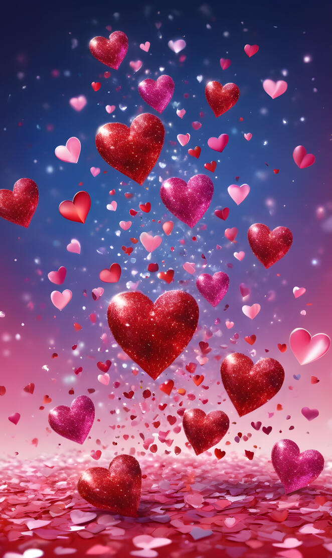 Beautiful Valentine Hearts