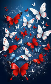 Patriotic butterflies