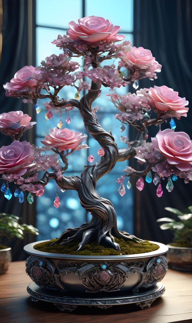 Crystal Rose Bonsai Art