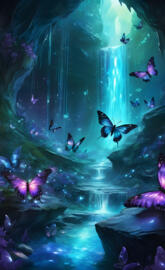 Crystal Cave Waterfall