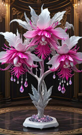 Fuchsia Tree Decor