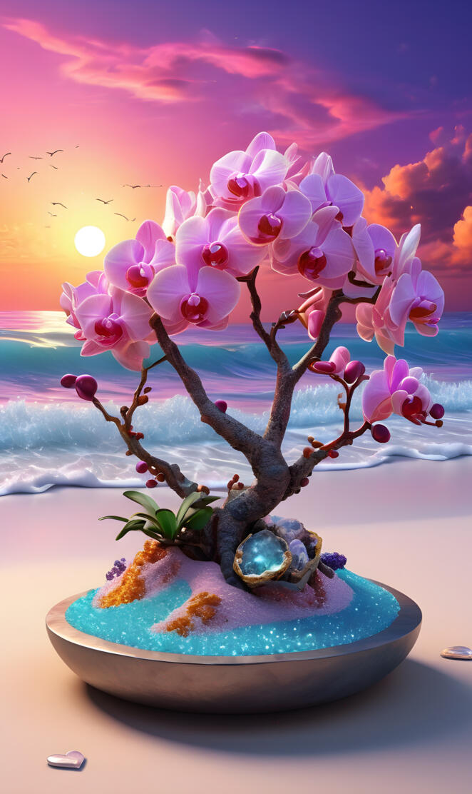 Orchids by the beach