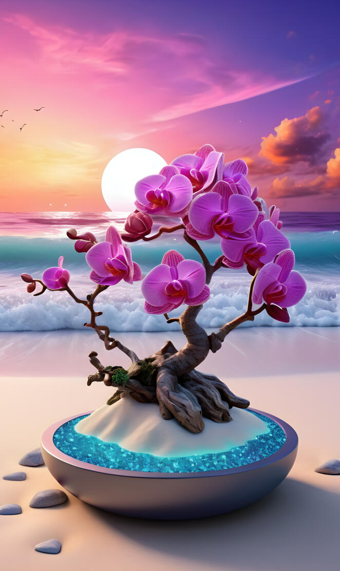 orchids by the waves