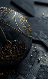 Gilded chocolate walpaper