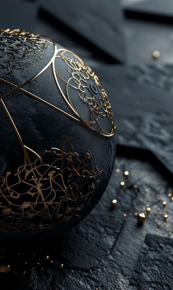 Gilded chocolate walpaper