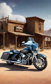 06 Street Glide Western Scene