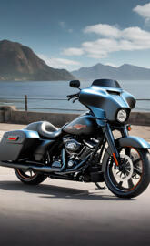 street glide on the highway