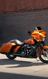 street glide parked on the street