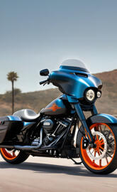 street glide parked at the meet