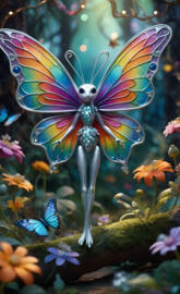 a butterfly on a flower