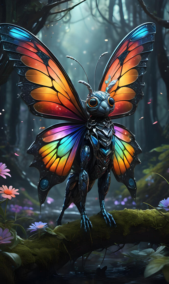 a butterfly on a plant