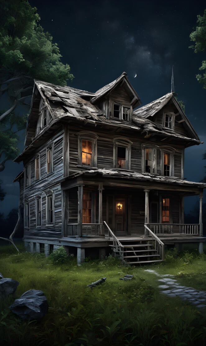 Haunted Home Cresent Glow