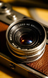 An old-fashioned camera