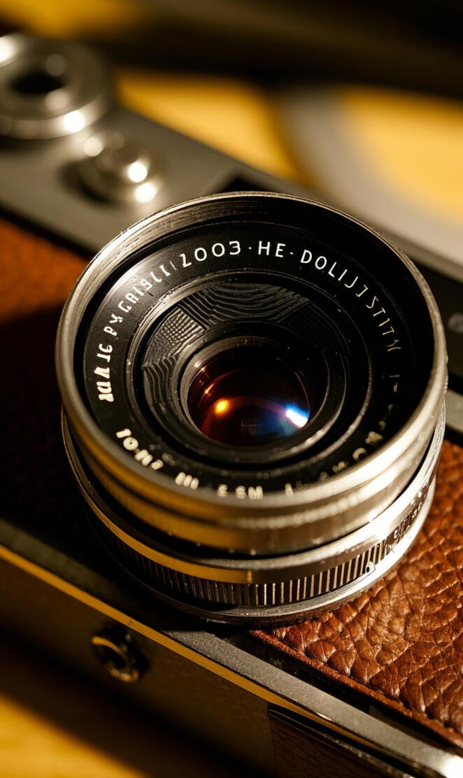 An old-fashioned camera