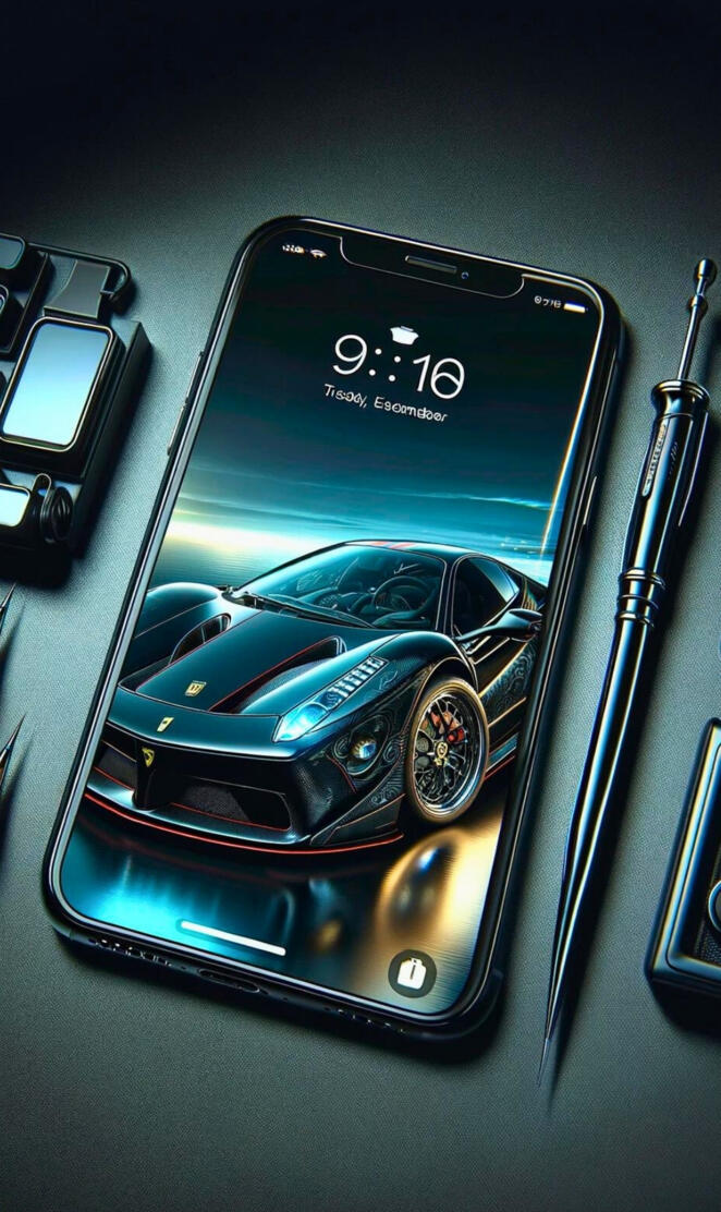Speed Elegance: iPhone Luxury Drive