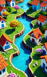 a group of colorful houses