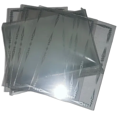 60x Sobre Forros de borde Plateado