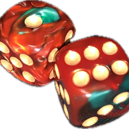 2x Dados verde-Rojo