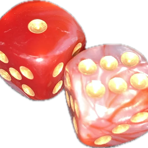 2x Dados rojo-blanco