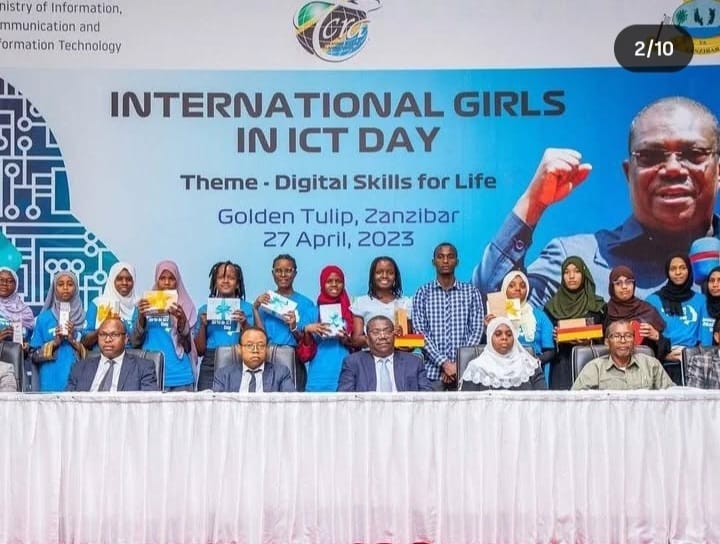  Proudly representing at International Girls in ICT Day – Golden Tulip, Zanzibar! Empowering the next generation of tech queens 👩‍💻💜