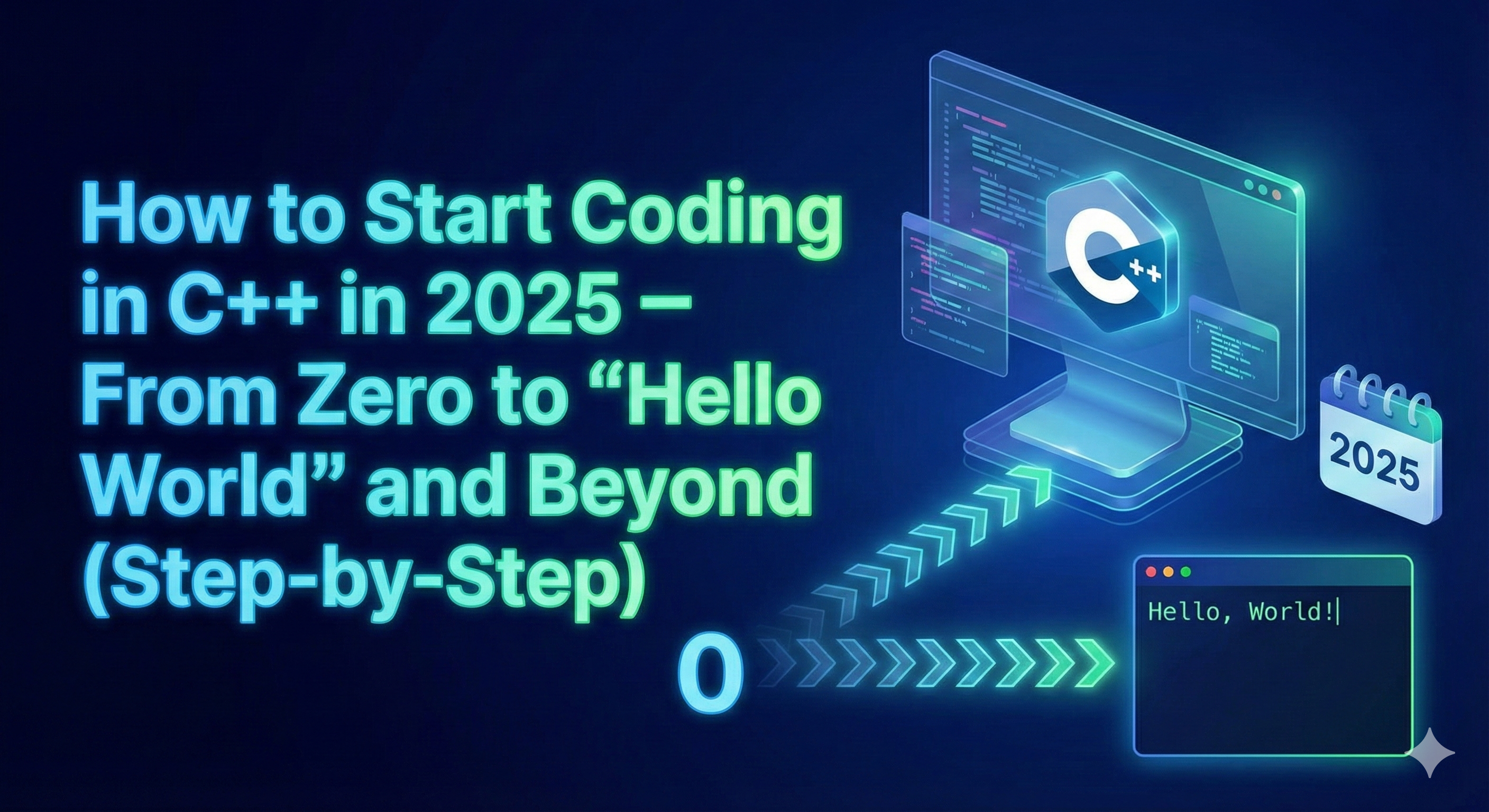 How to Start Coding in C++ in 2025 – From Zero to “Hello World” and Beyond (Step-by-Step)